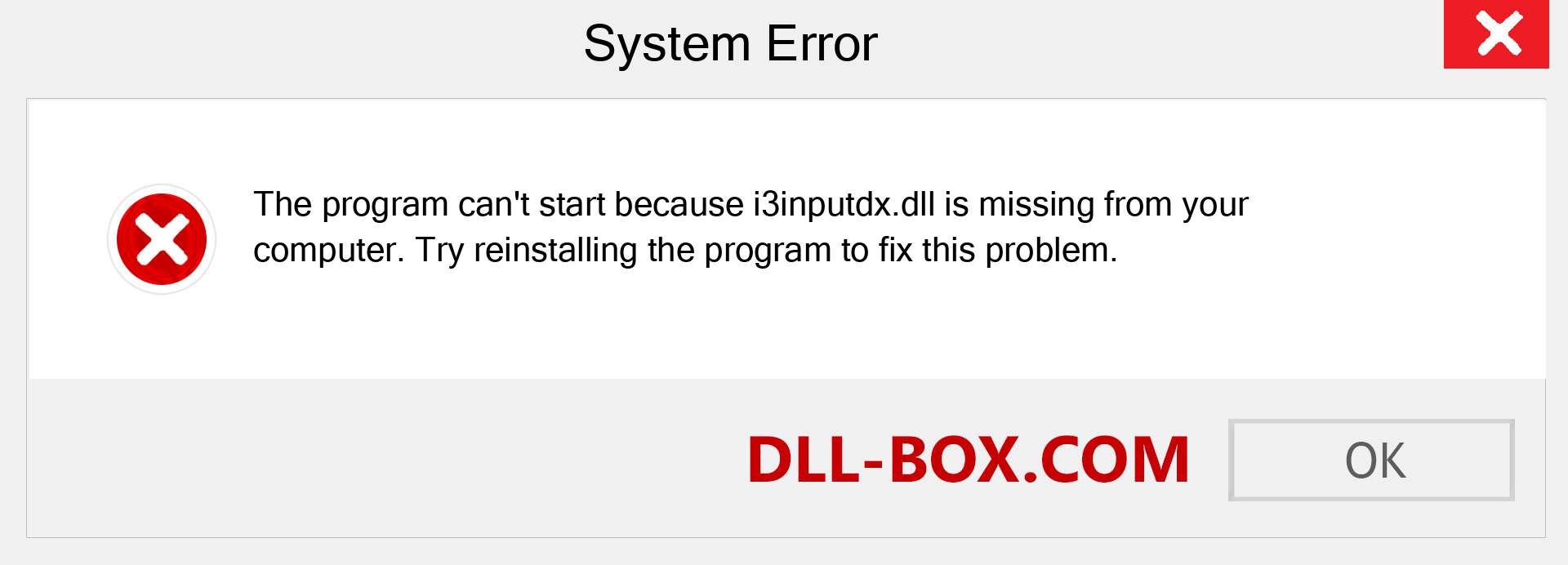  i3inputdx.dll file is missing?. Download for Windows 7, 8, 10 - Fix  i3inputdx dll Missing Error on Windows, photos, images